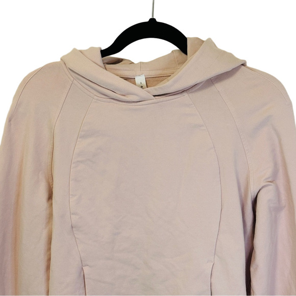 Lululemon Scuba Pullover hoodie blush pink Pink Bliss sweatshirt SZ 8 - Picture 11 of 11